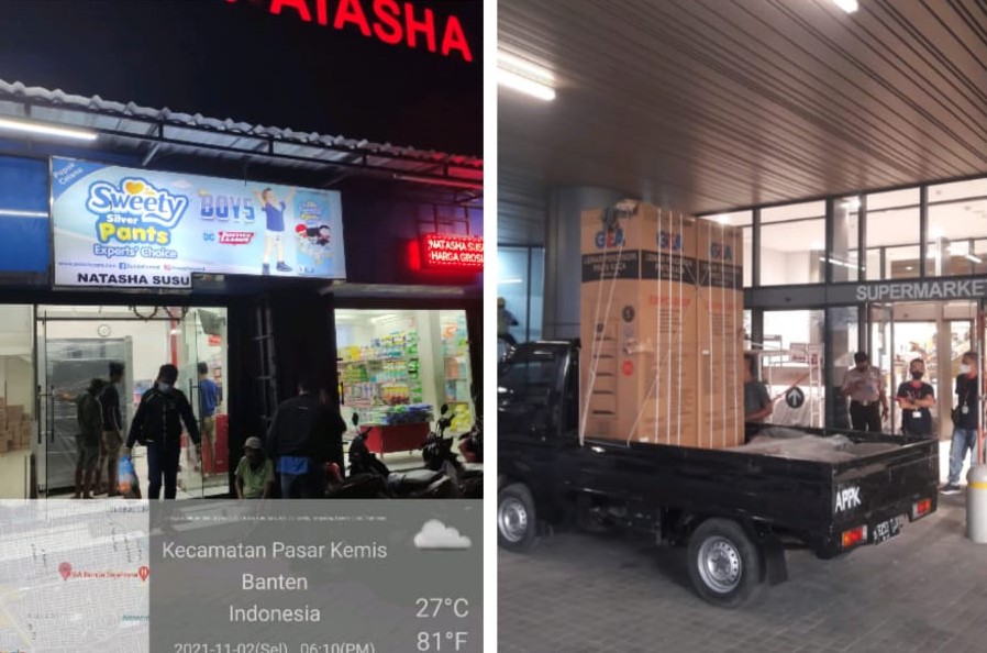 Proses distribusi chiller/ show case PT mayora tujuan Jabodetabek